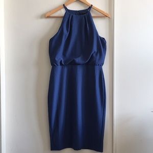 Banana Republic Factory blue halter dress size 2